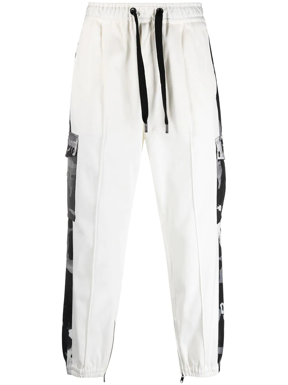 camouflage-print panelled track pants - 1