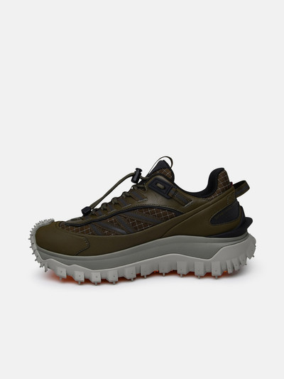 Moncler Grenoble Green polyamide trail grip sneakers outlook