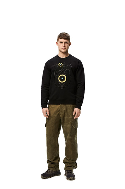 Loewe Embroidered sweatshirt in cotton outlook