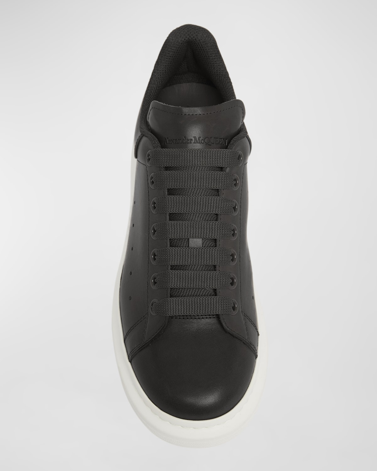 Men's Oversized Leather Low-Top Sneakers - 5