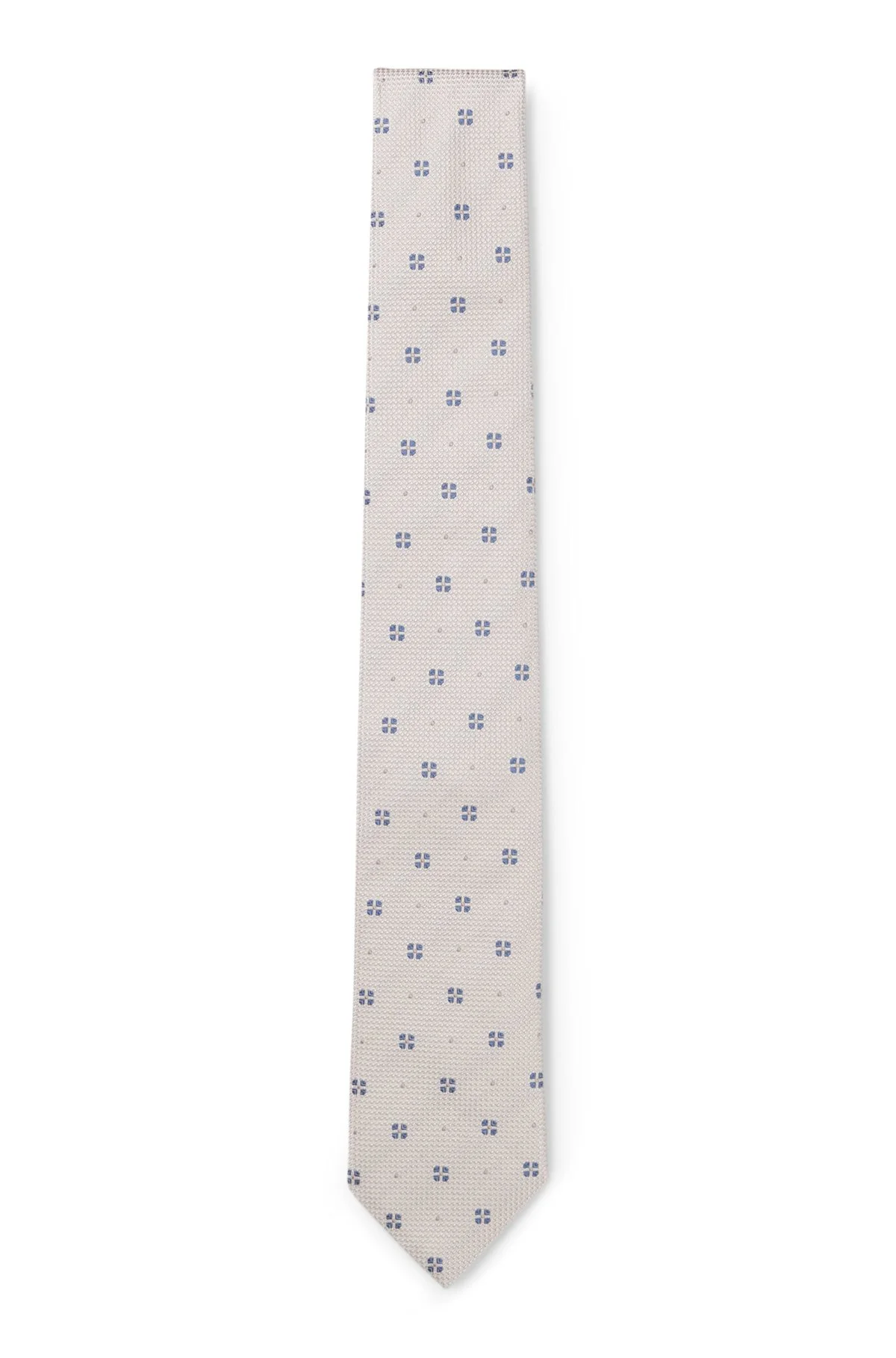 JACQUARD-PATTERN TIE IN SILK - 1