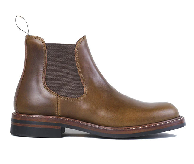 LK-027 Chelsea Boot Horween CXL Dark Olive - 4