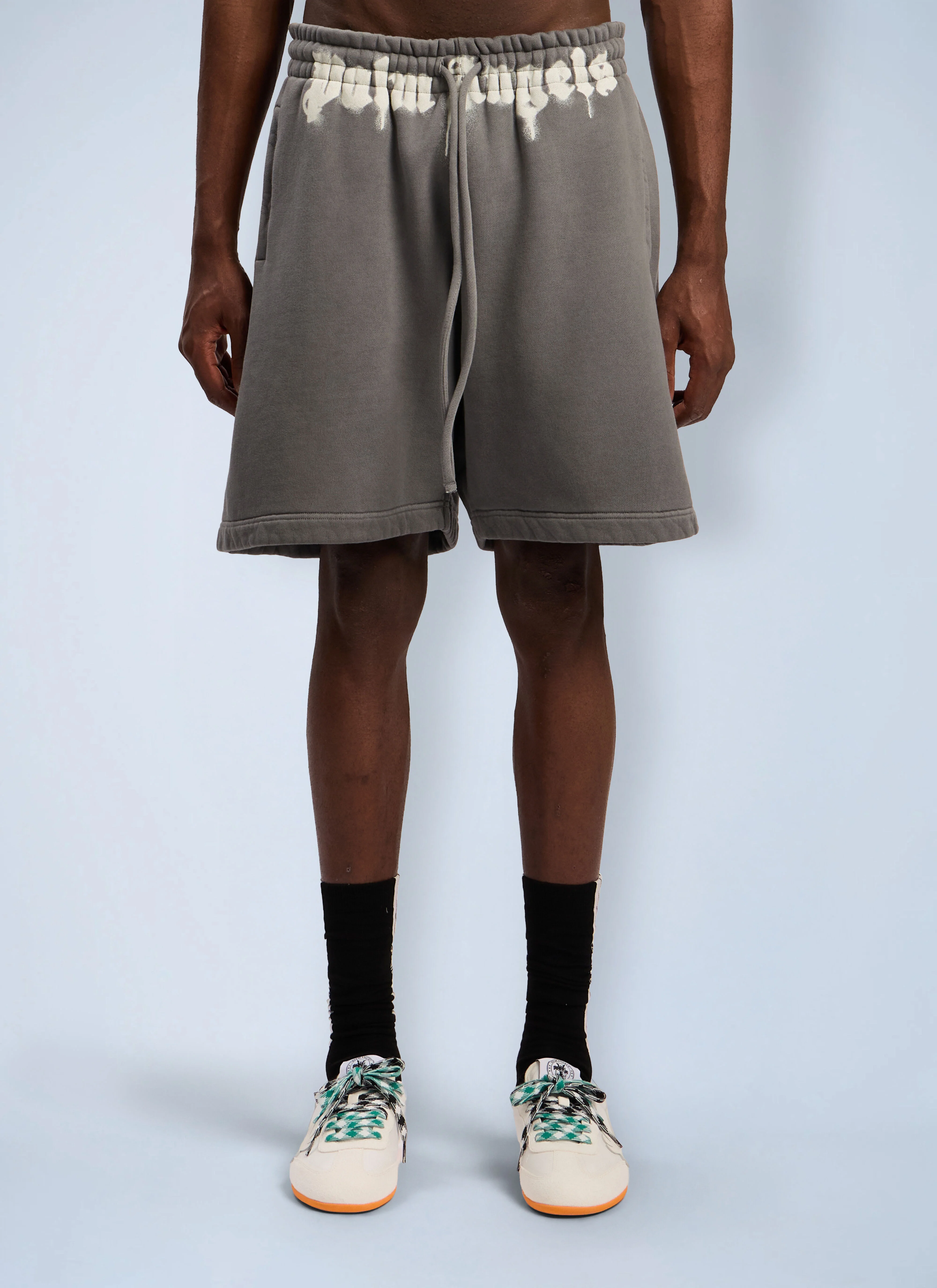 Waist Logo Track Shorts - 1