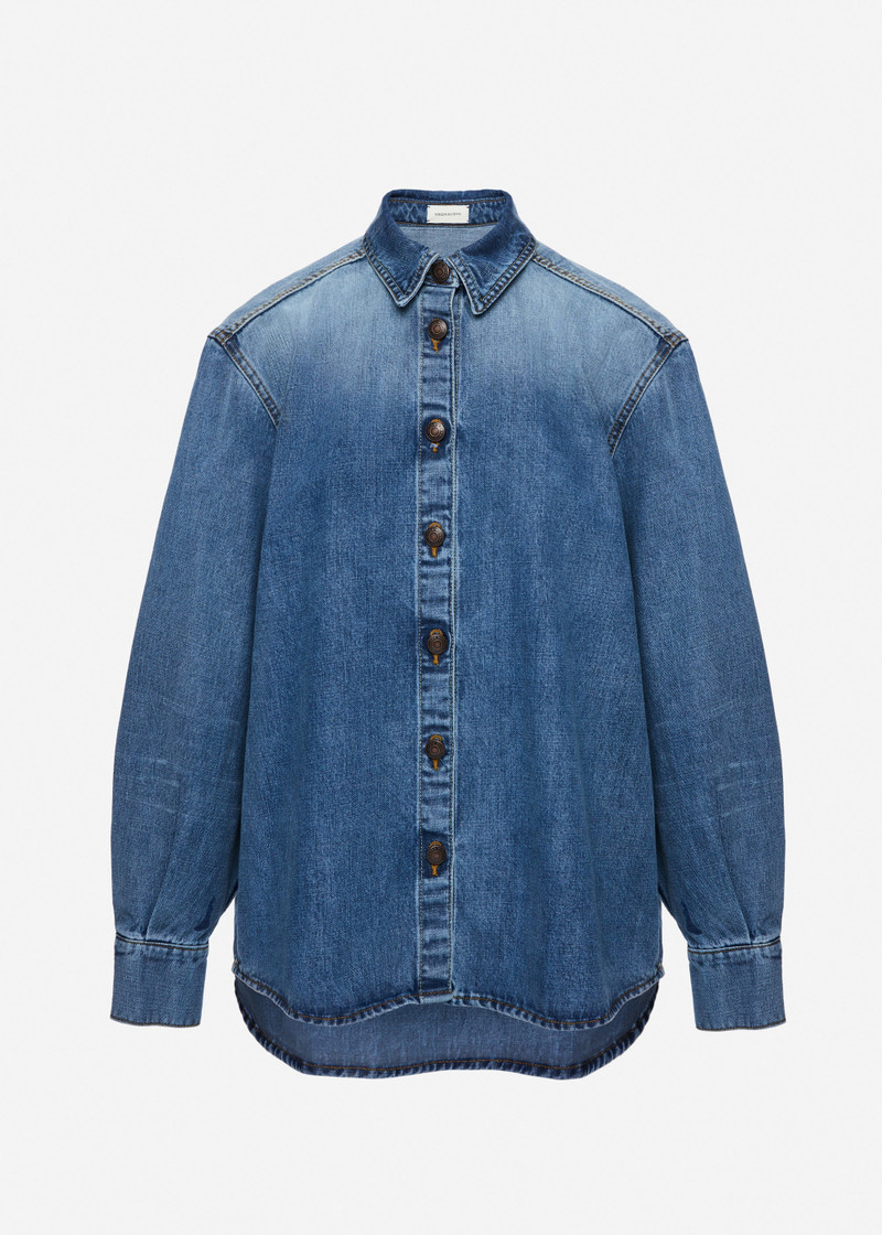 Denim shirt in dark blue 1