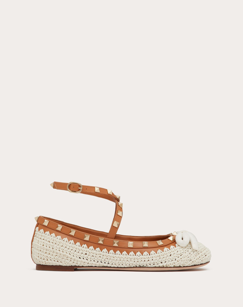 ROCKSTUD BALLERINA WITH CROCHET EMBROIDERY 1