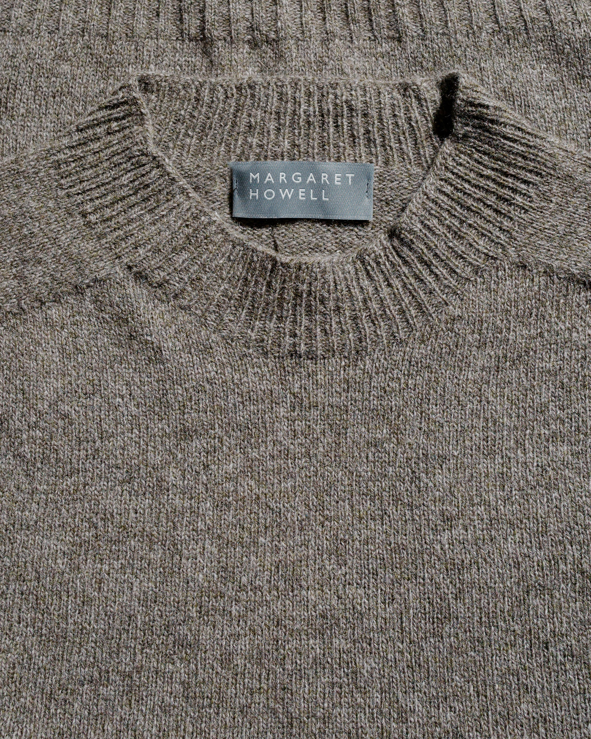 Seamless Crew Neck Yak Wool Cashmere Blend Natural Twist - 4