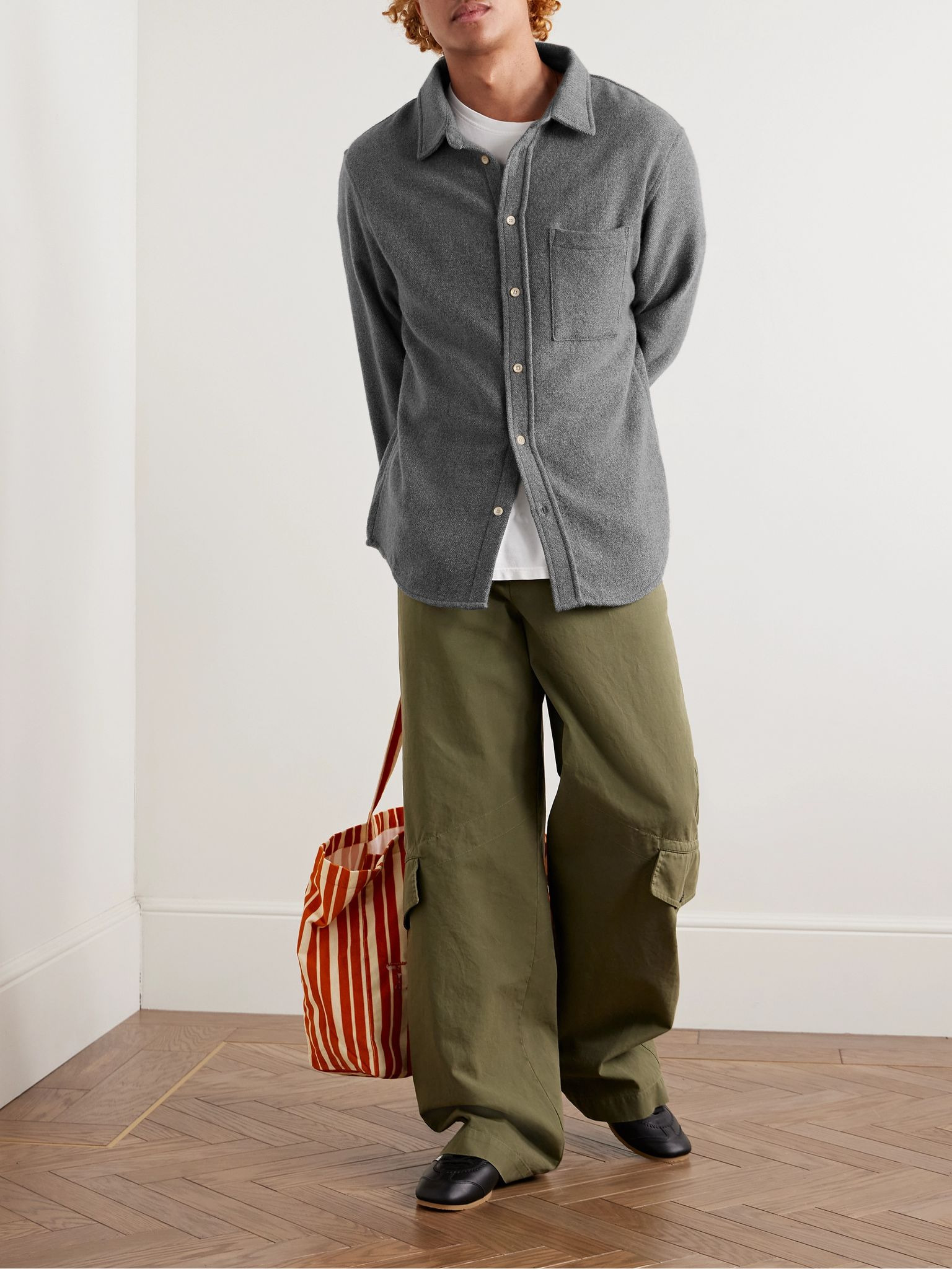 Cashmere Overshirt Light gray - 2