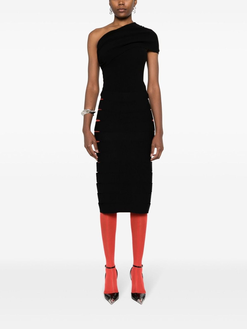 Alaïa cut-out band midi skirt outlook