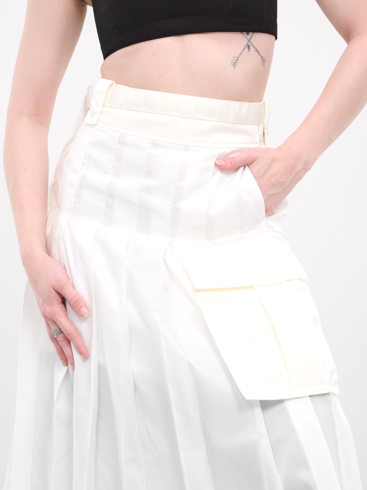 Nylon Twill Skirt - 4