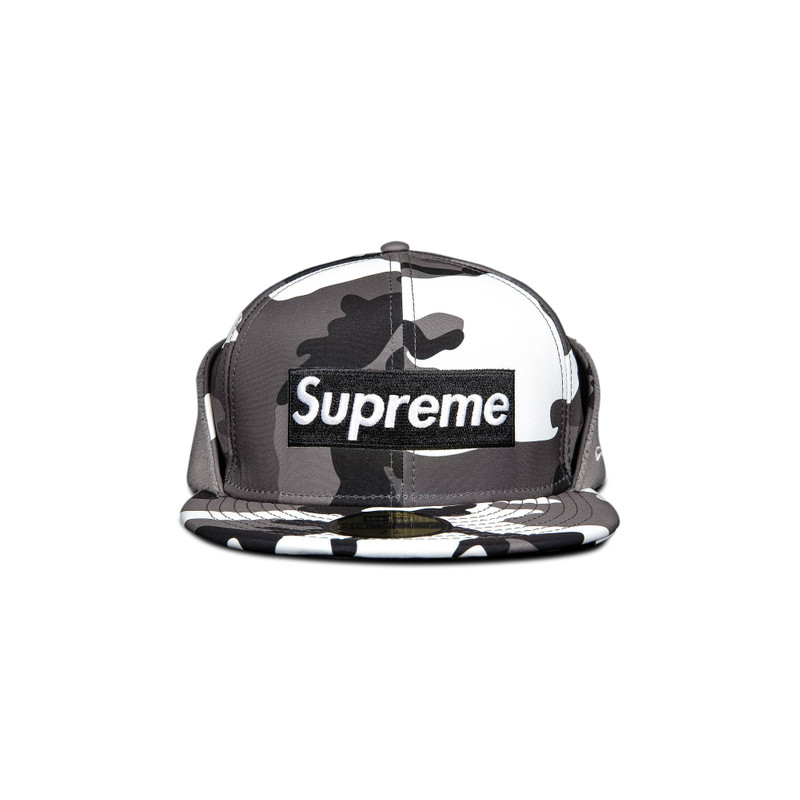 Supreme x WINDSTOPPER Earflap Box Logo New Era 'Snow Camo' - 1