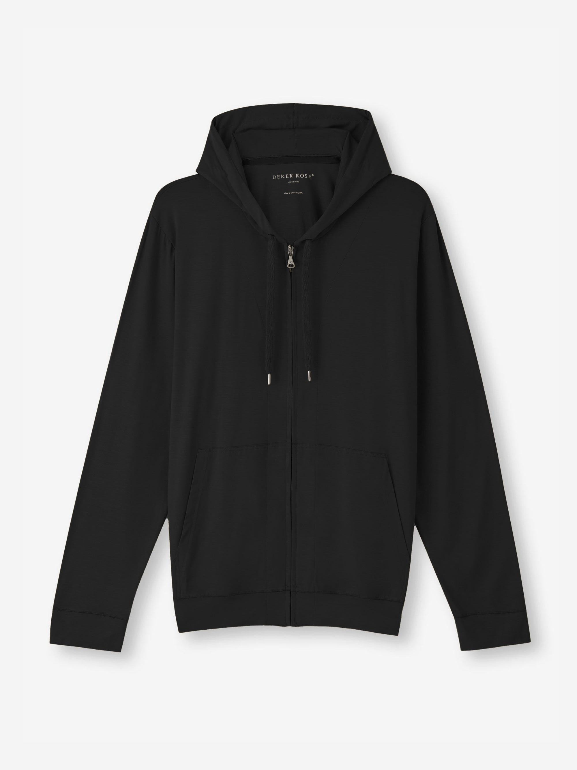 Men's Hoodie Basel Micro Modal Stretch Black - 2