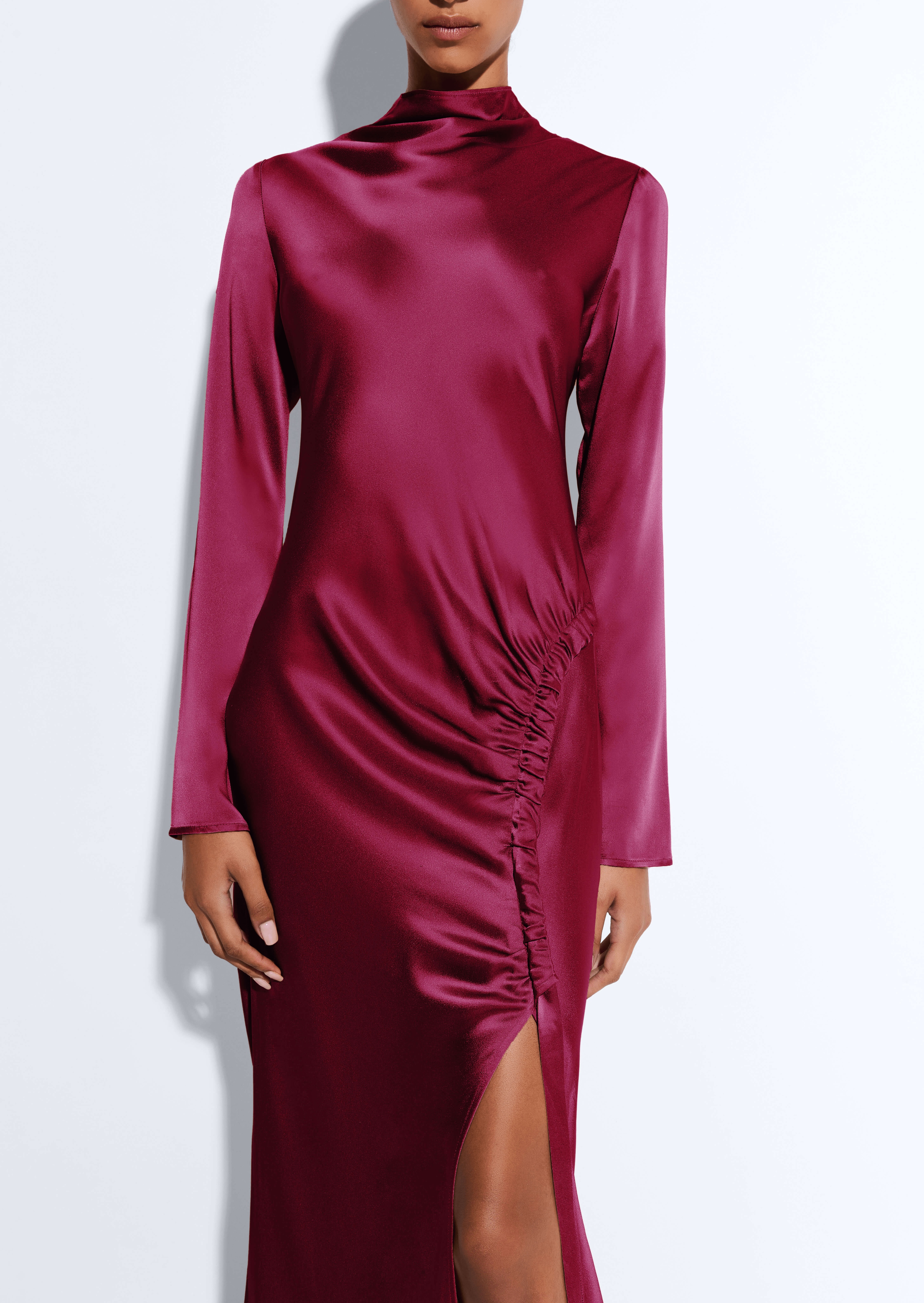 Satin Tab Gown - 4
