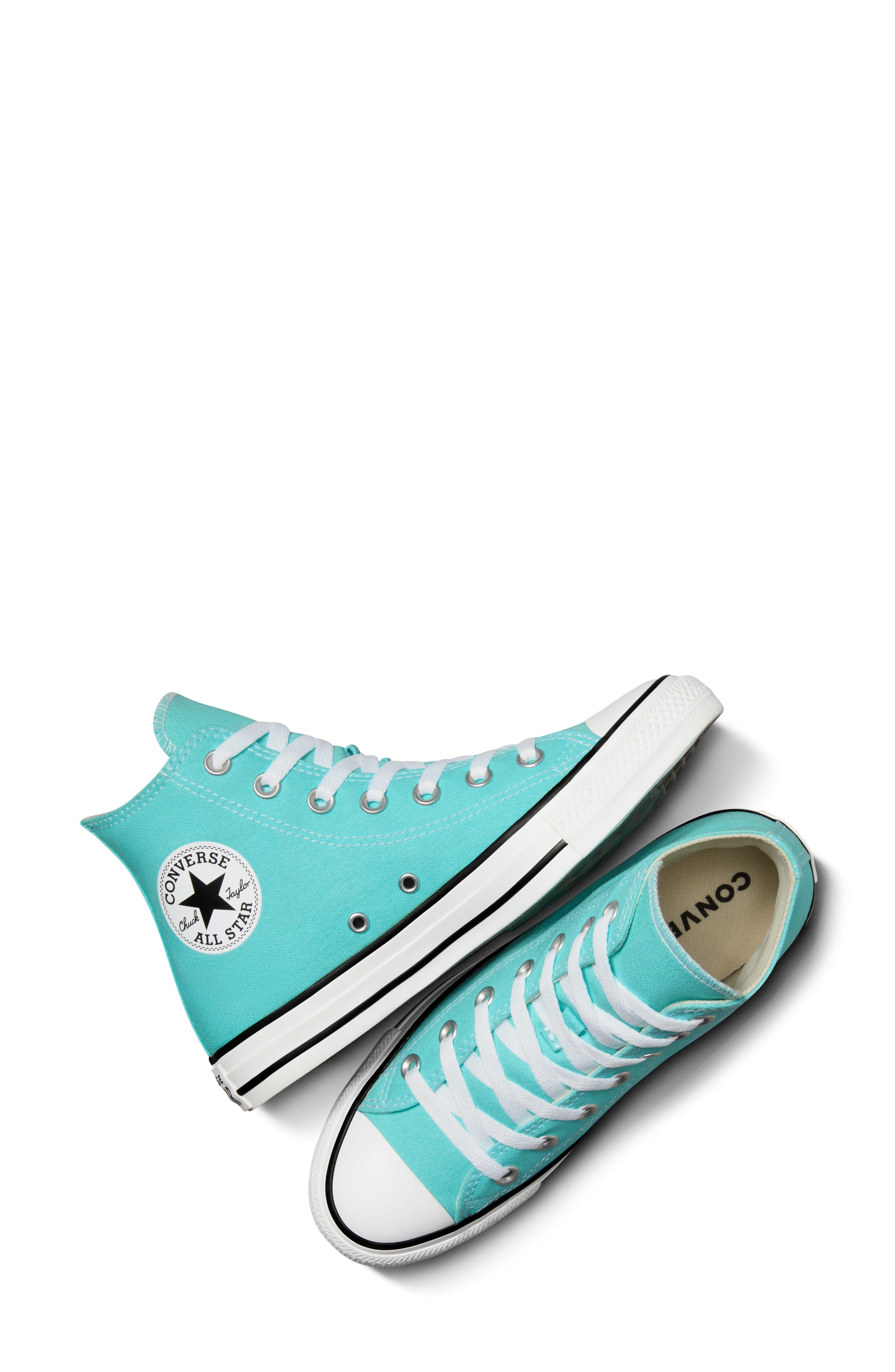 Converse Chuck Taylor® All Star® High Top Sneaker in Double Cyan at Nordstrom - 7