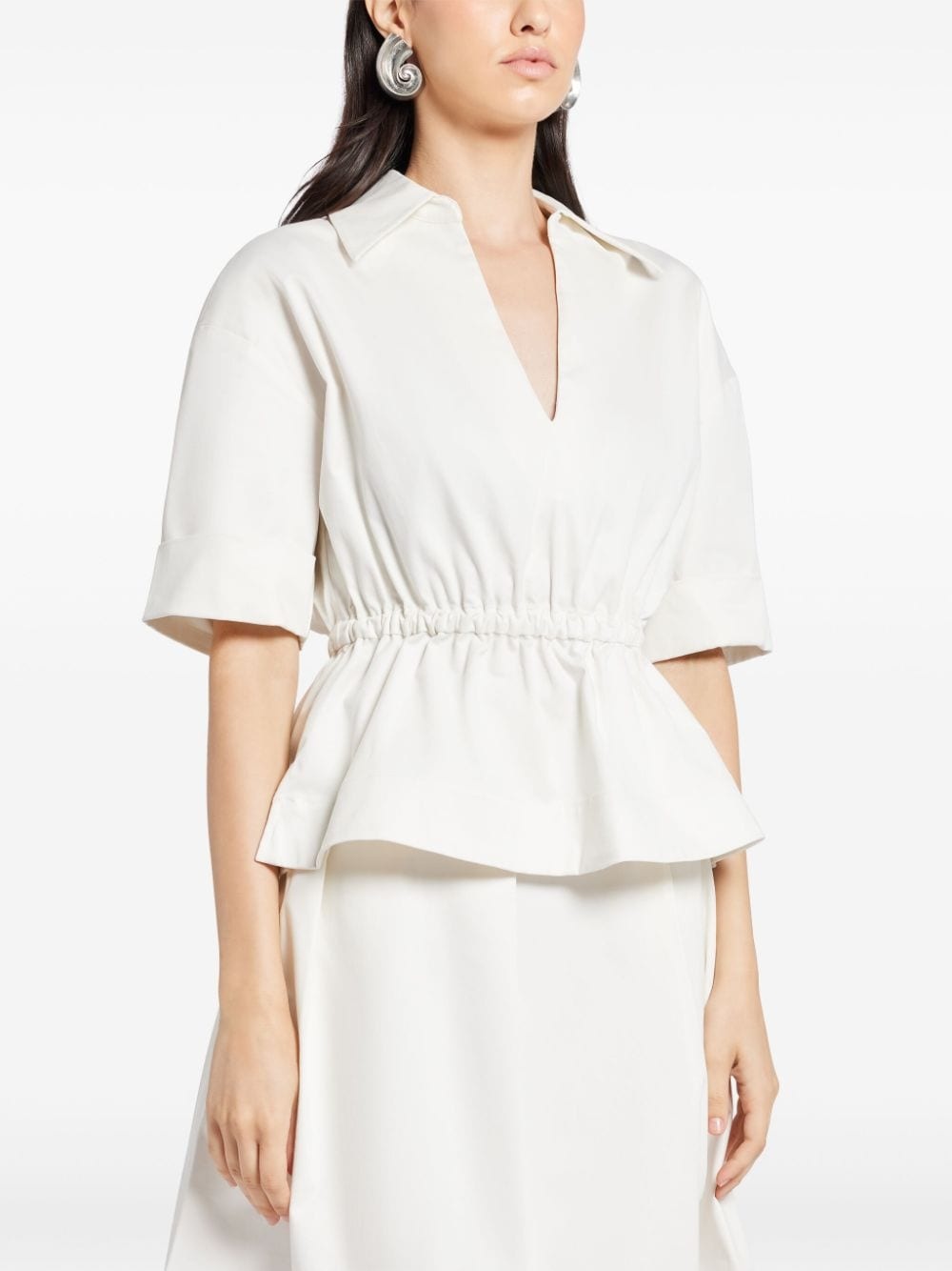 Bristol peplum-hem blouse - 3