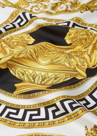 VERSACE La Coupe des Dieux Print Silk Foulard outlook