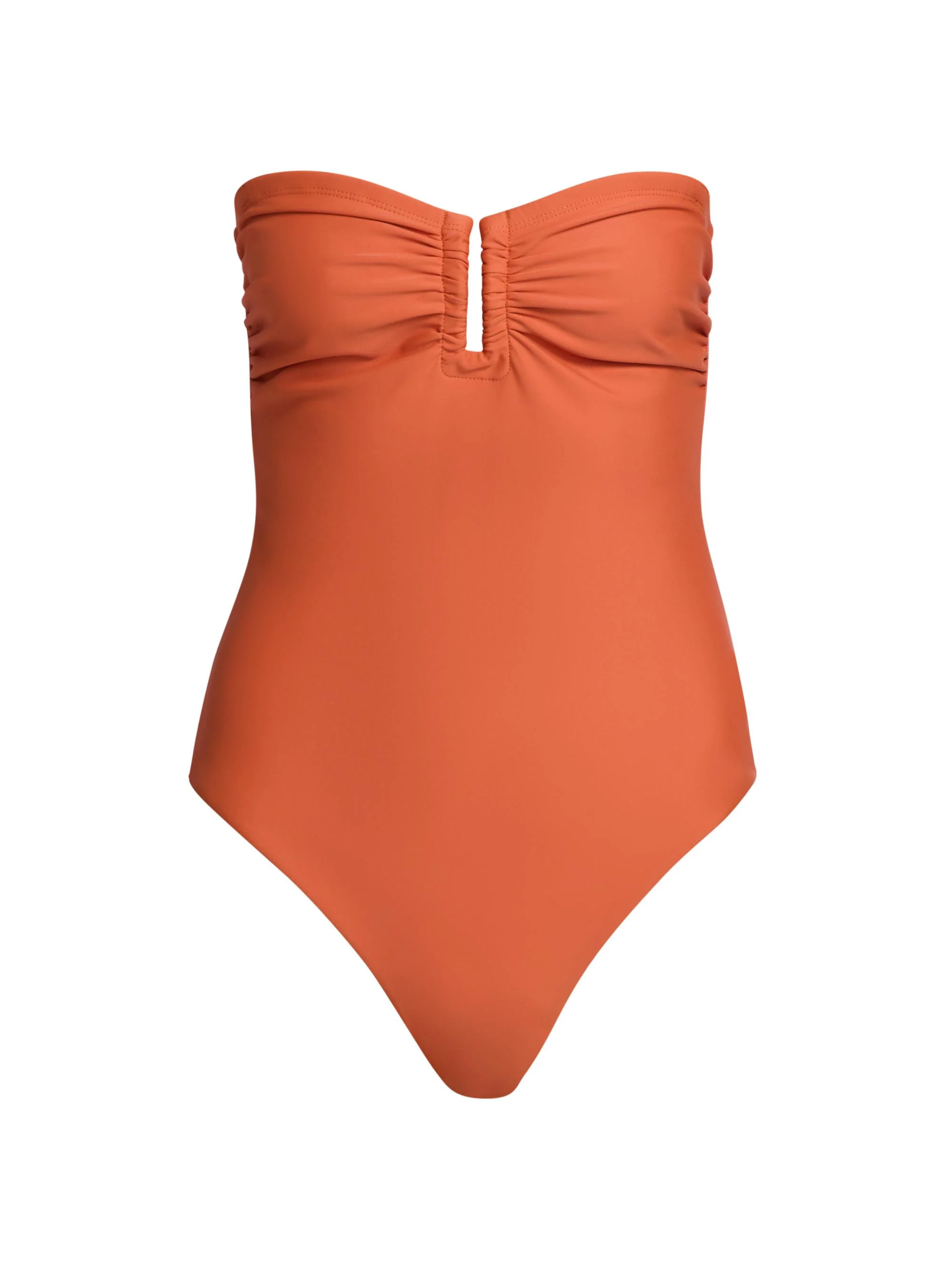 Women's Becca Strapless One-Piece Swimsuit - Brandy - 1