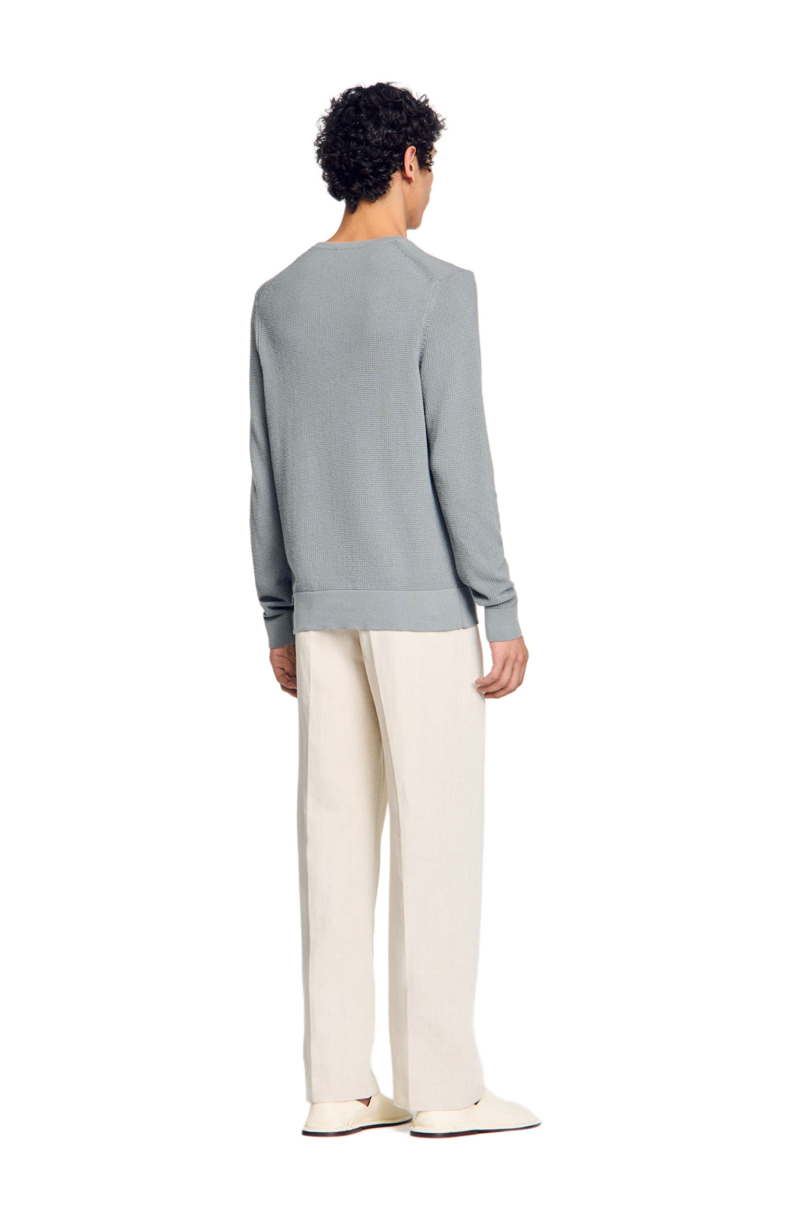 SANDRO Textured knit sweater in Lime at Nordstrom - 2