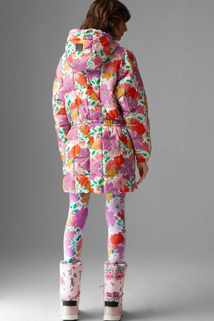 Yama Quilted coat in Violet/Pink - 3