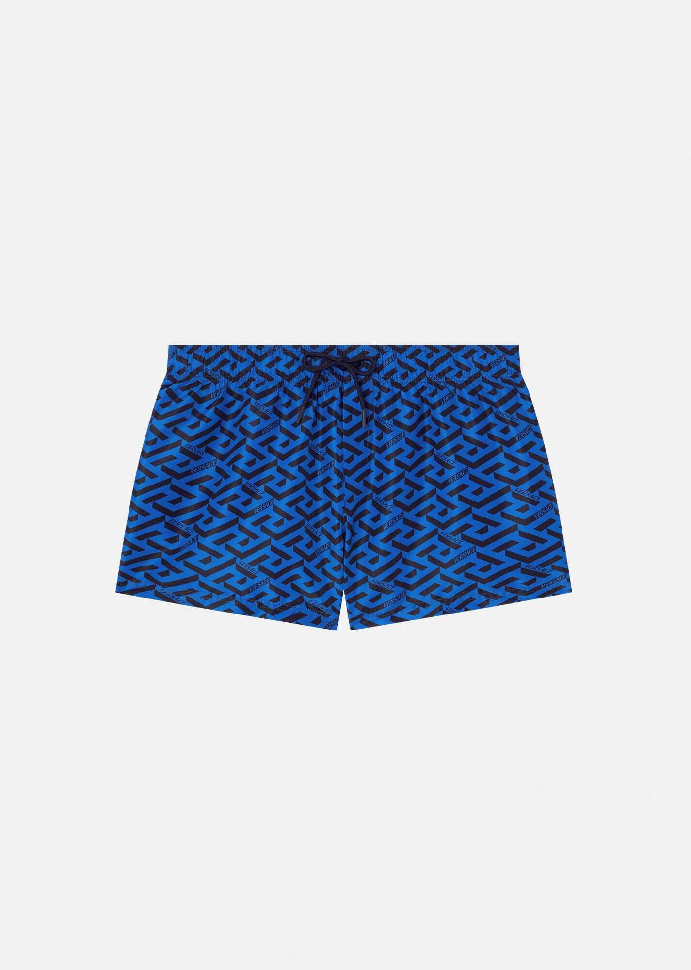 Greca Signature Print Short Swim Shorts - 1