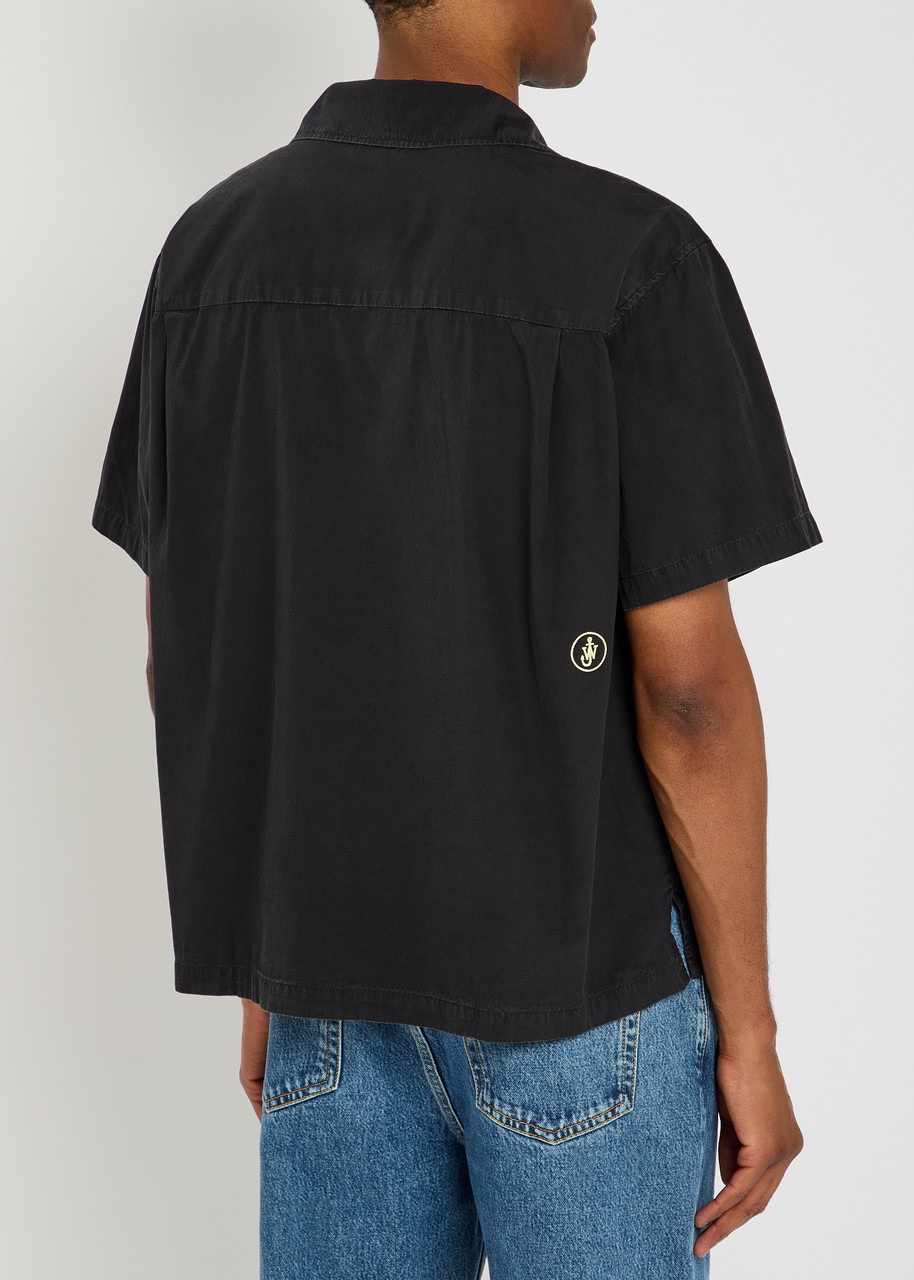 JW Anderson Contrast Embroidery Cotton-poplin Shirt - 3