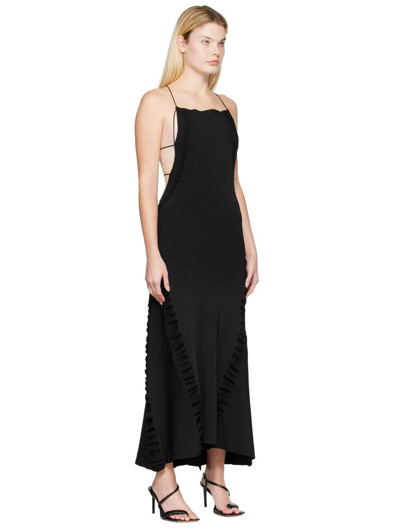 Black 'La Robe Maille Crema' Maxi Dress 2