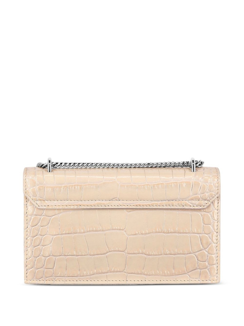 PHILIPP PLEIN Croco-printed leather mini bag outlook