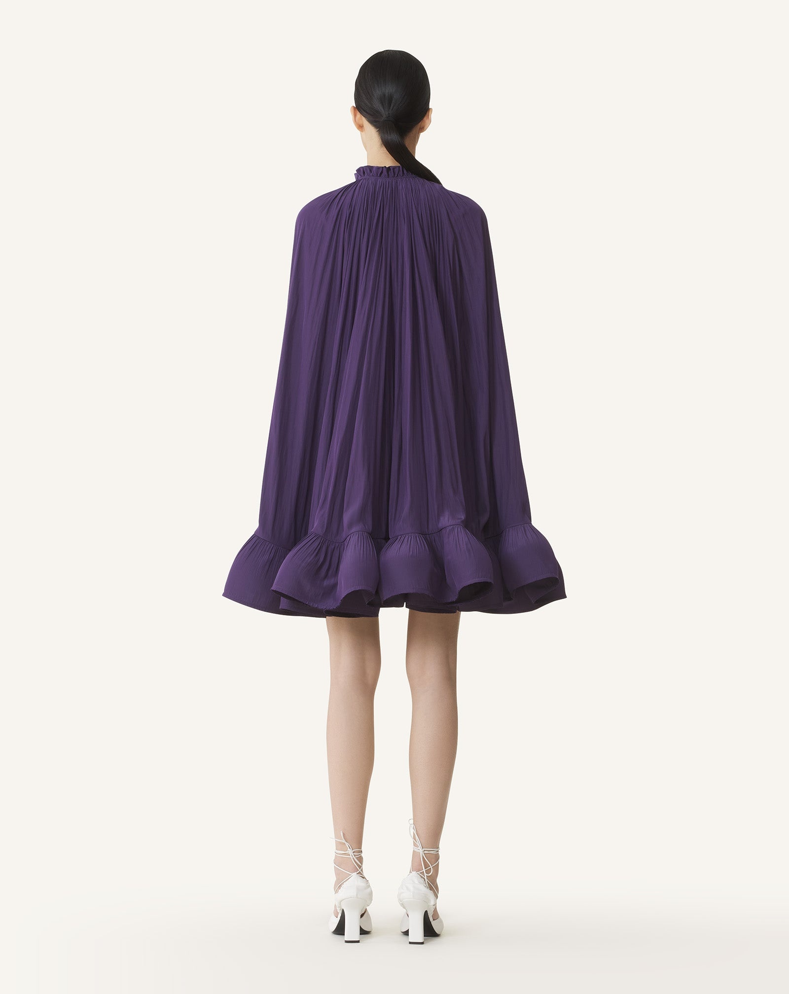 SHORT CHARMEUSE DRESS - 4