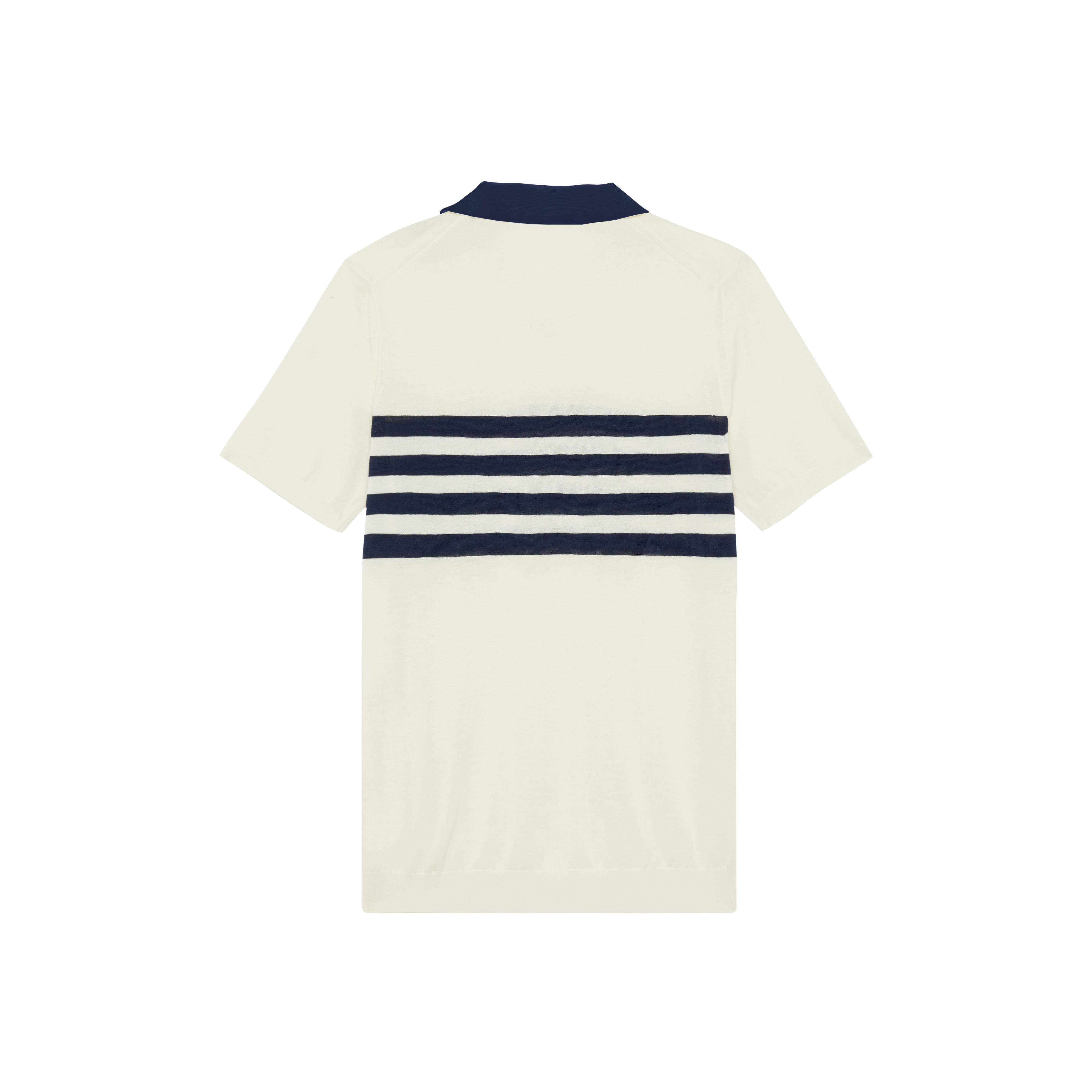 Men Cotton Polo Stripe Bicolore - 2