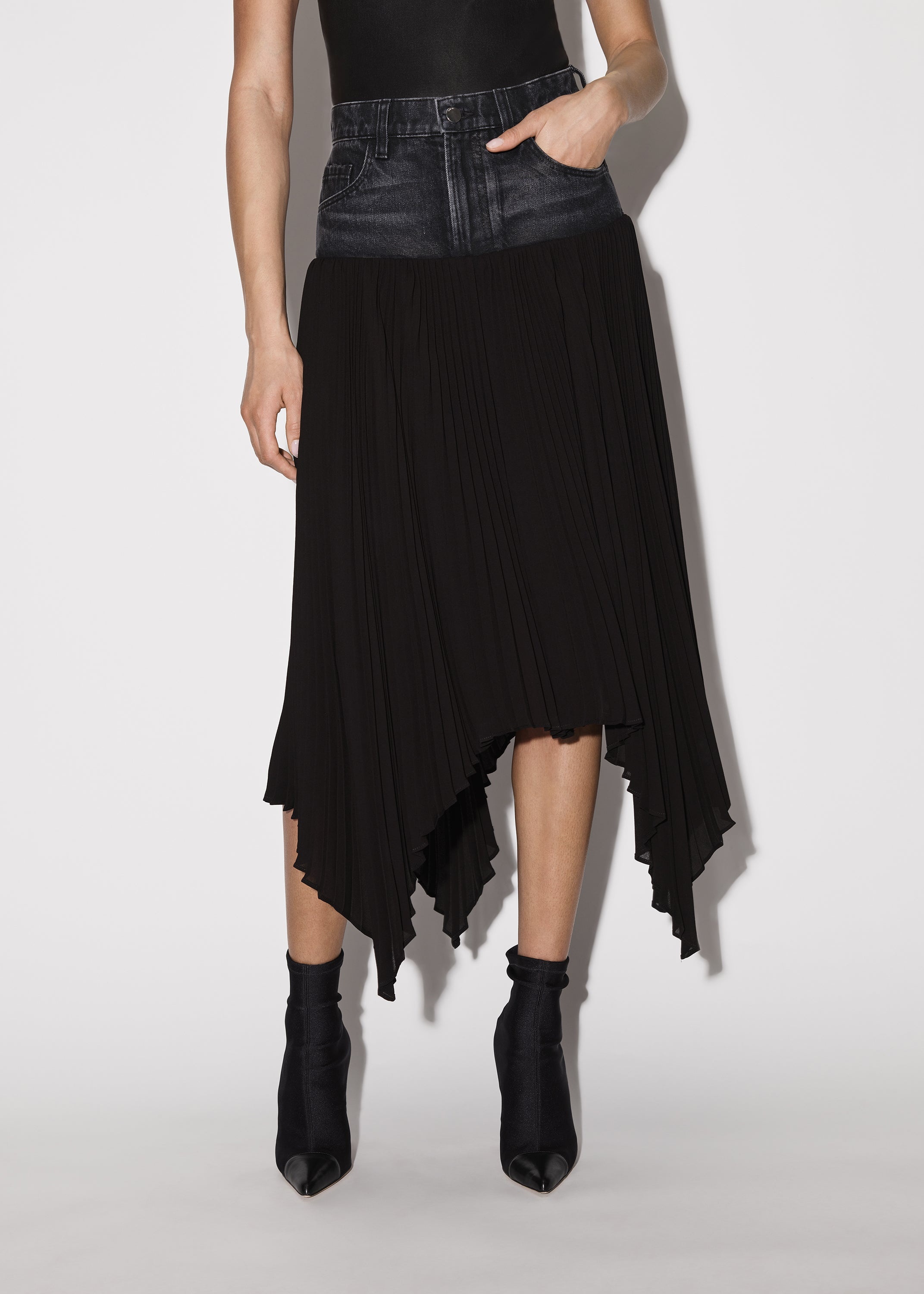 HYBRID PLEATED SKIRT - 3