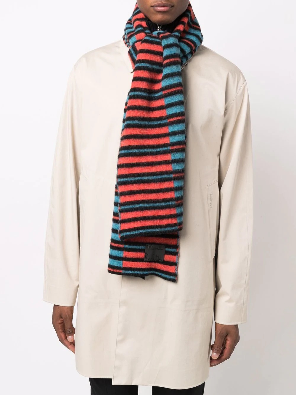 striped wool scarf - 2