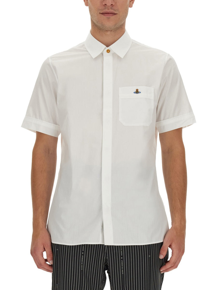 Vivienne Westwood Men Camicia Con Ricamo Orb - 1