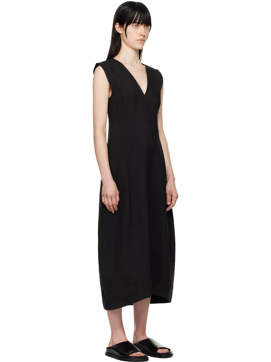 Black Enna Midi Dress - 2