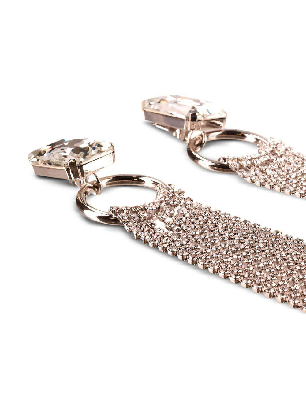 crystal-embellished chandelier earrings - 2