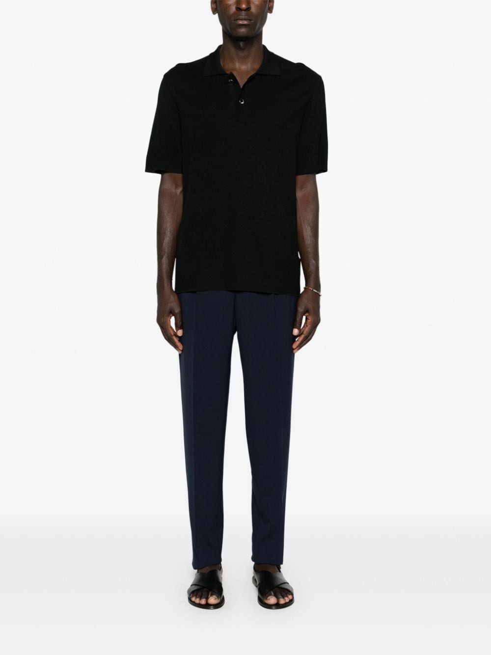 drawstring tapered trousers - 2