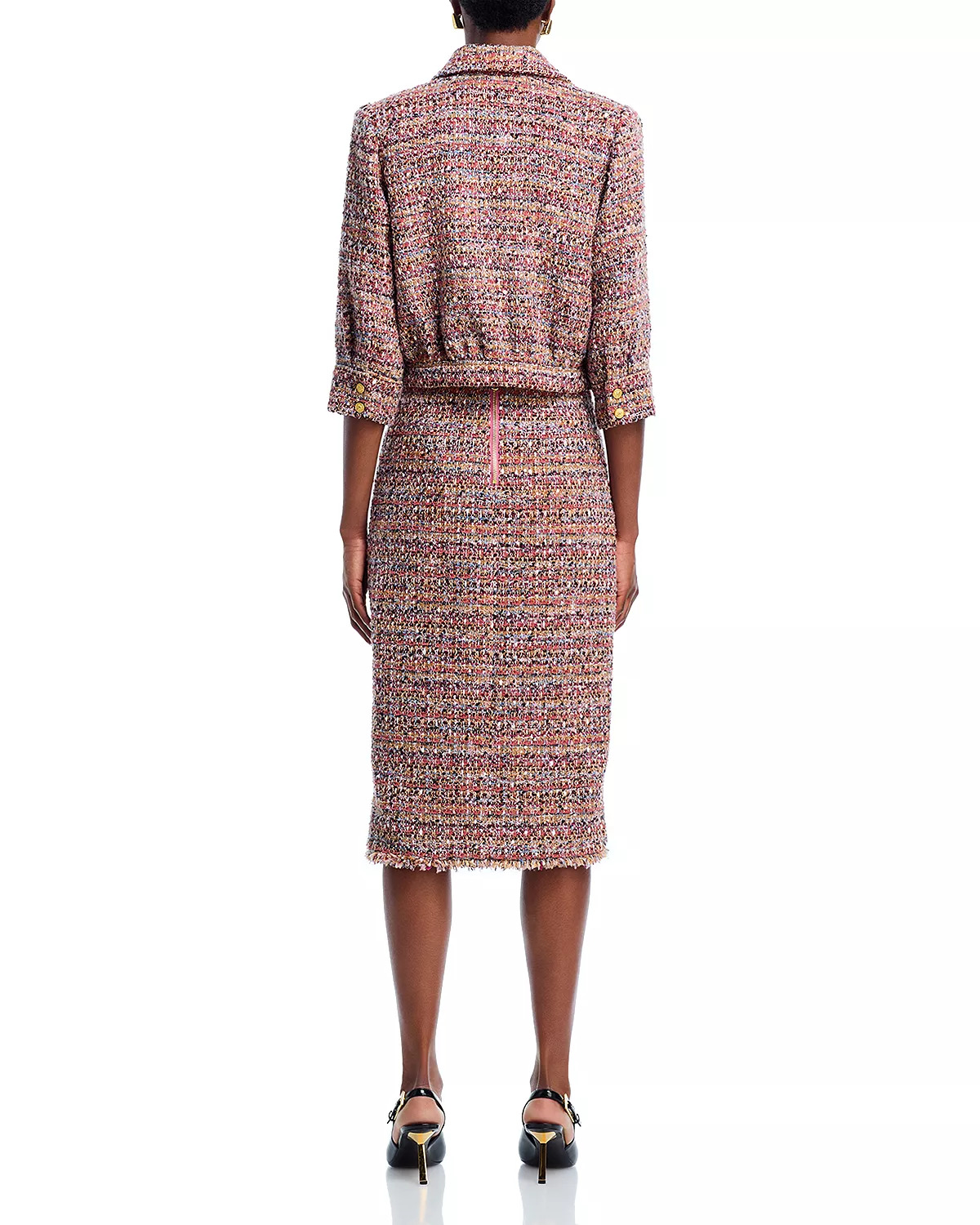 Jia Tweed Crop Jacket - 4