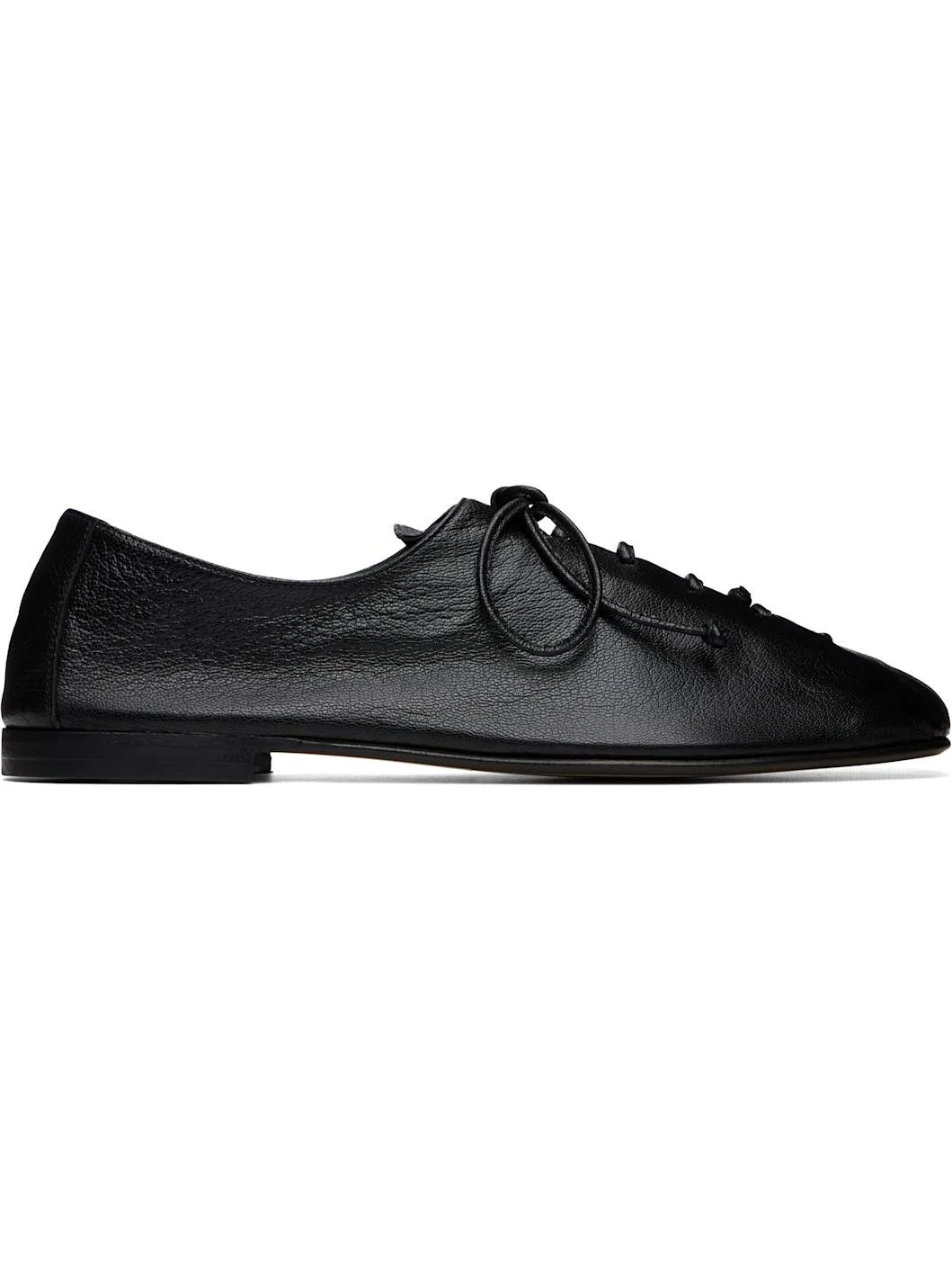 Black Plegada Supple Shiny Loafers - 1