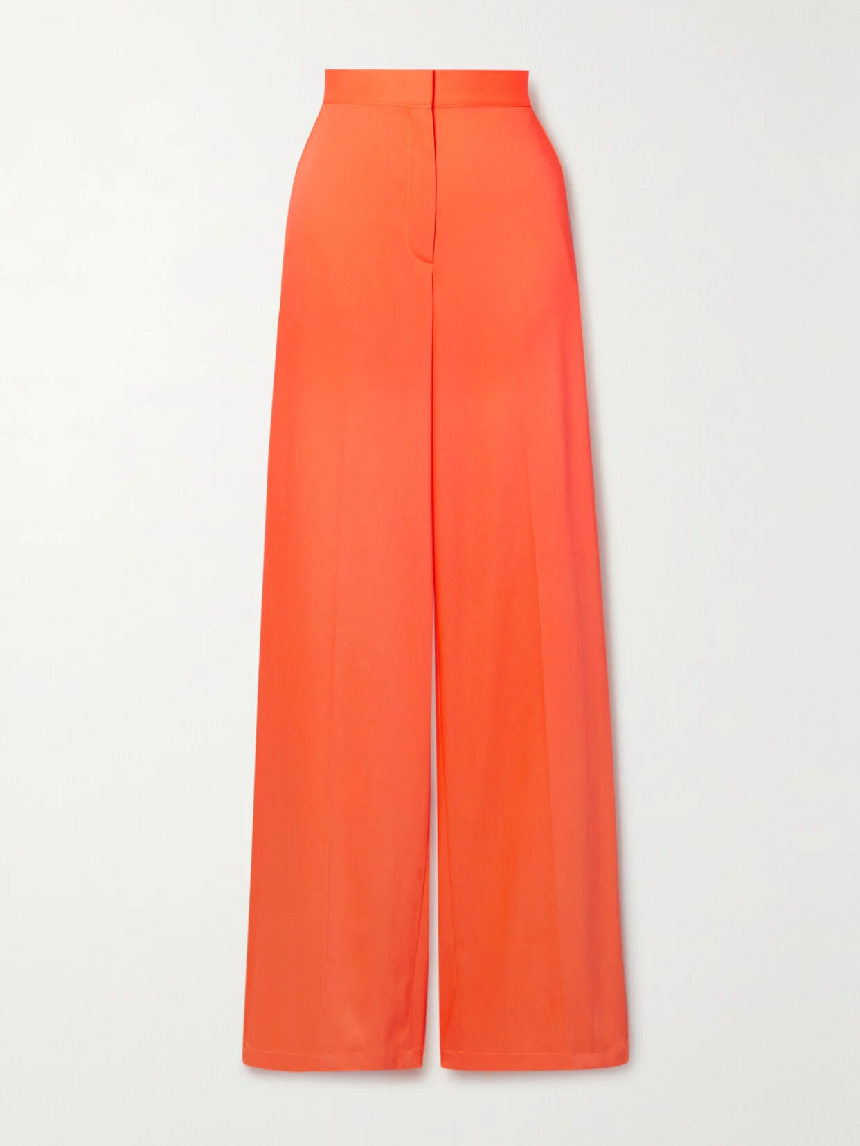 Twill Wide-leg Pants - 1