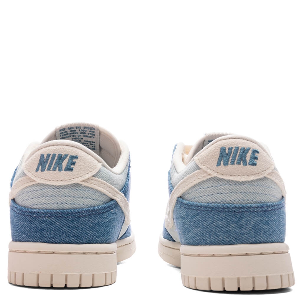 WOMEN'S DUNK LOW - SMOKEY BLUE/PALE IVORY/DENIM TURQ/OCHRE - 4