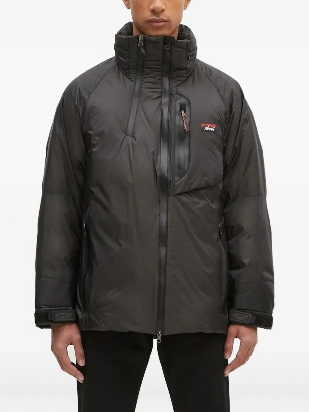 high-neck zipped jacket - 1