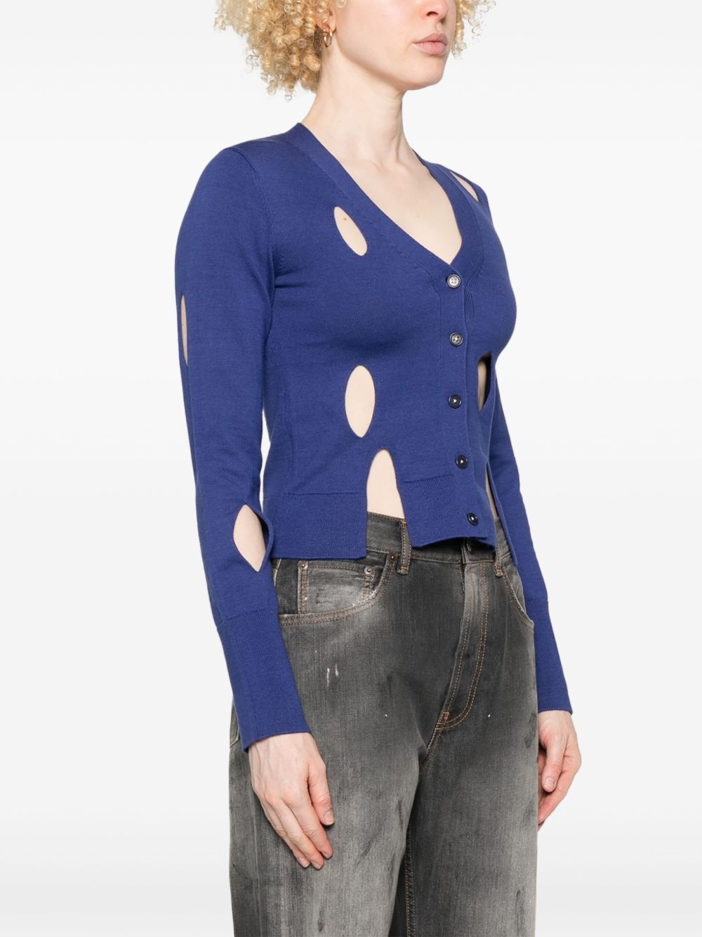 cut-out cardigan - 3