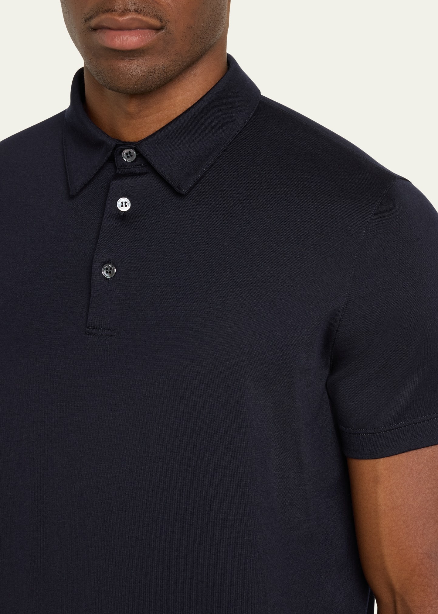 Men's Kim Wool Jersey Polo Shirt - 5