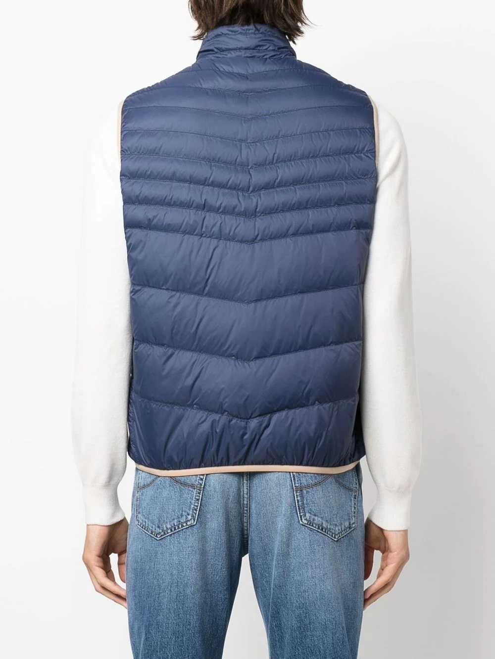 quilted zip-up gilet - 4