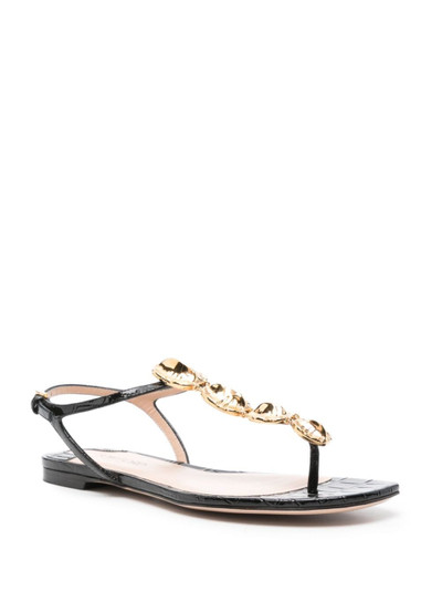 TOM FORD Titan croc scales sandals outlook