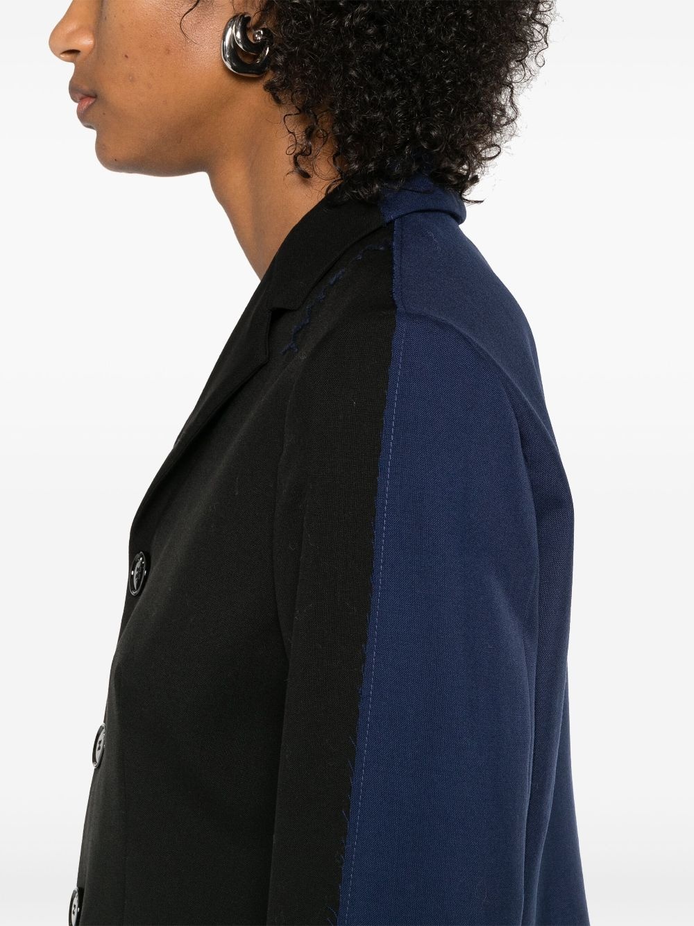 patchwork blazer - 5
