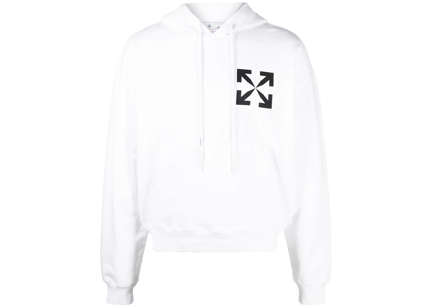 OFF-WHITE Arrows Print Hoodie White/Black - 1