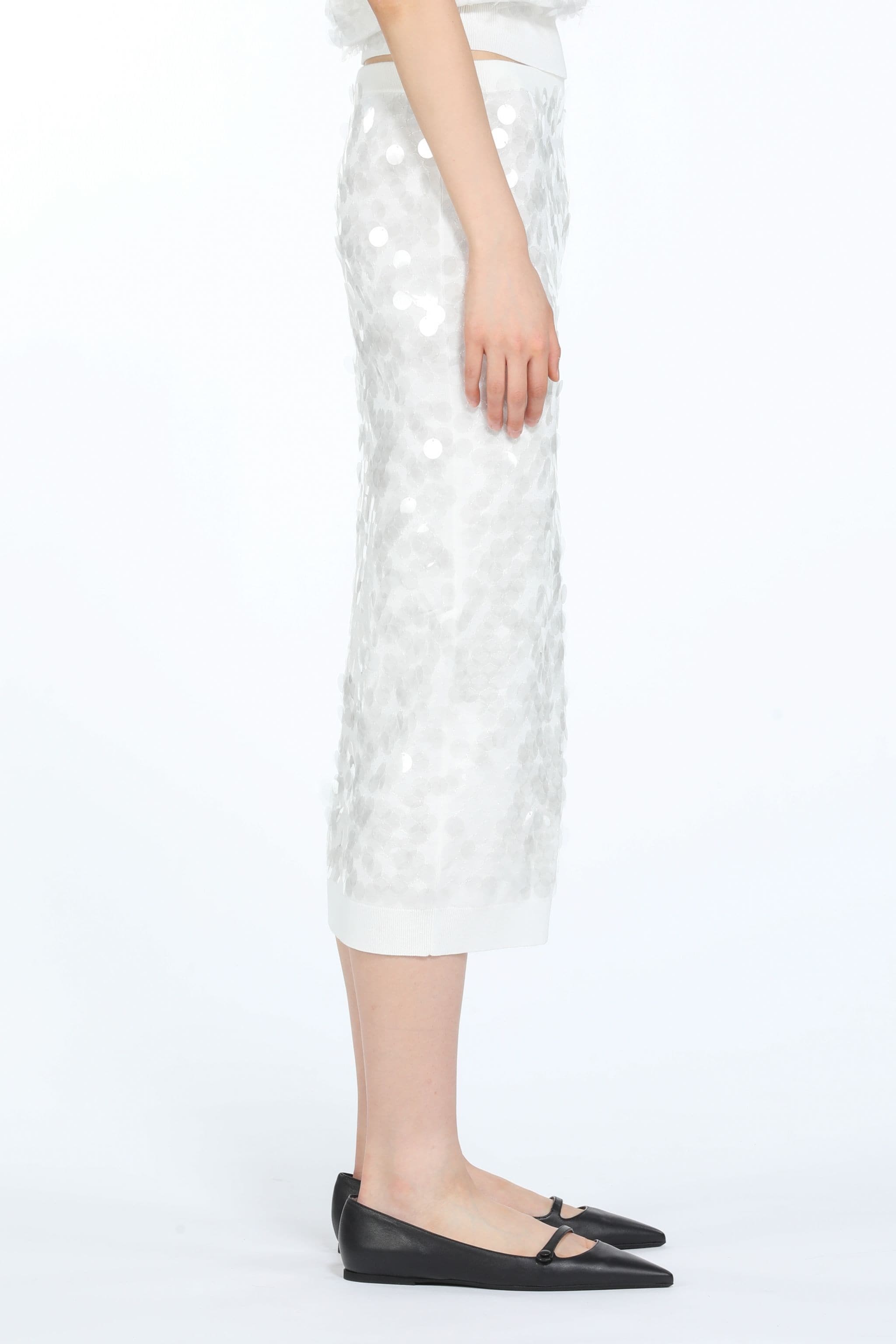 SEQUIN COTTON SKIRT - 3