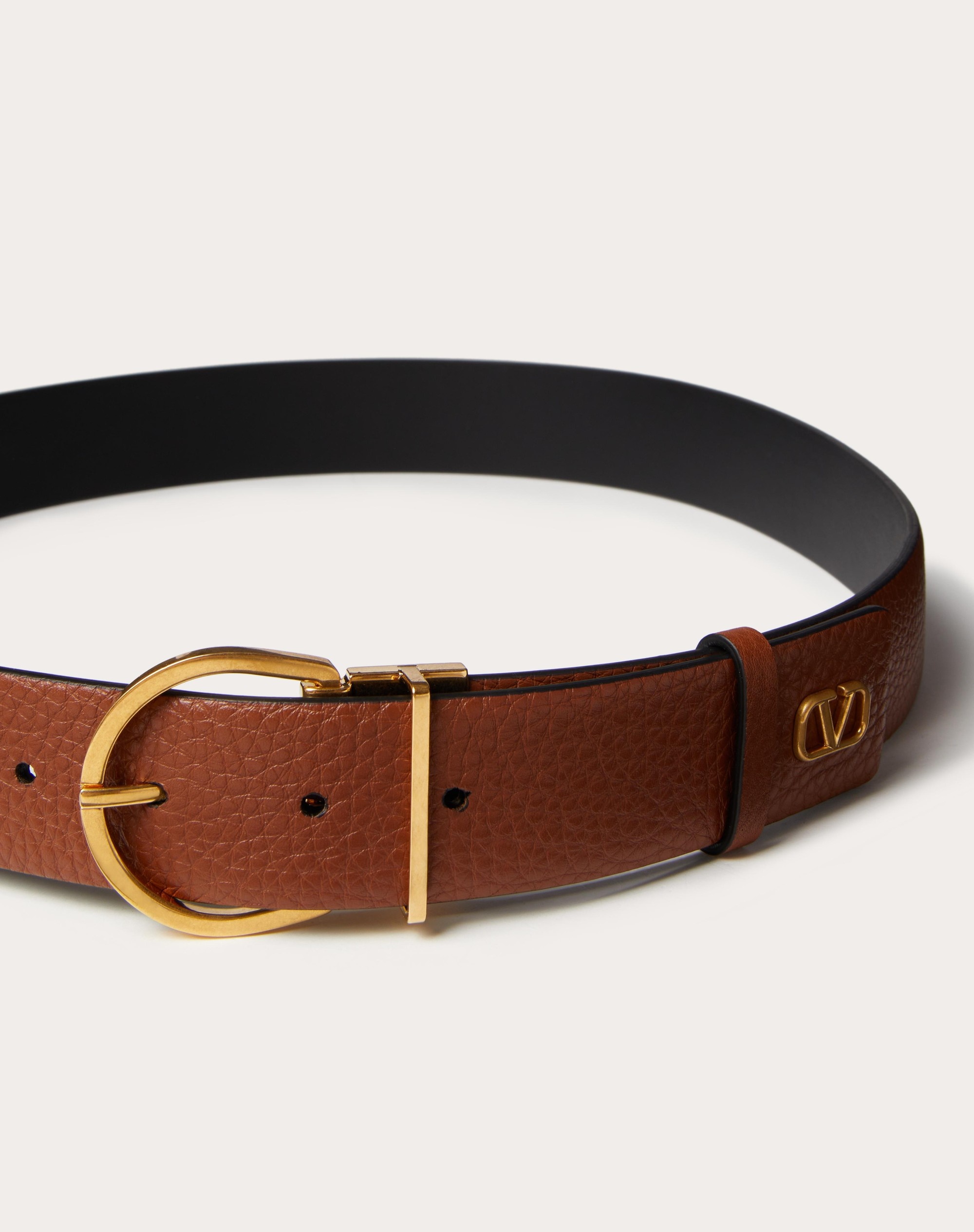 MINI VLOGO SIGNATURE CALFSKIN BELT 35MM / 1.3 IN. - 4