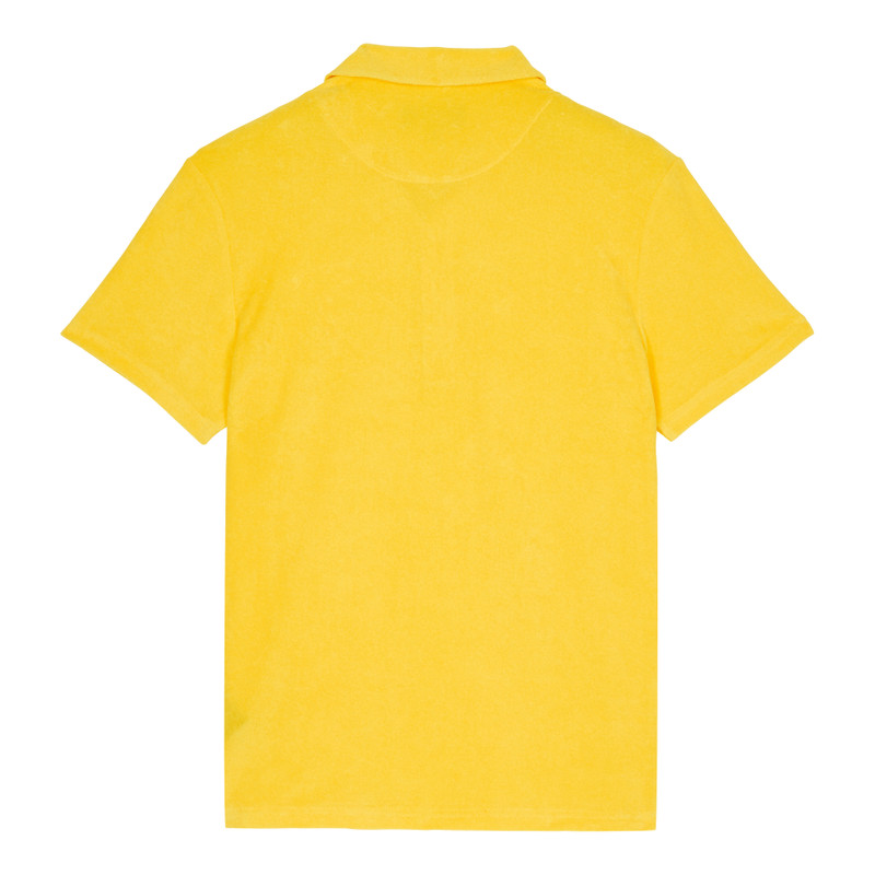 Men Organic Cotton Terry Polo Solid 2