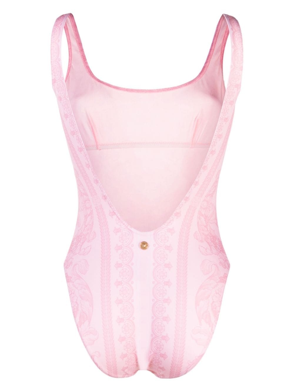 Barocco print high-cut swimsuit - 2