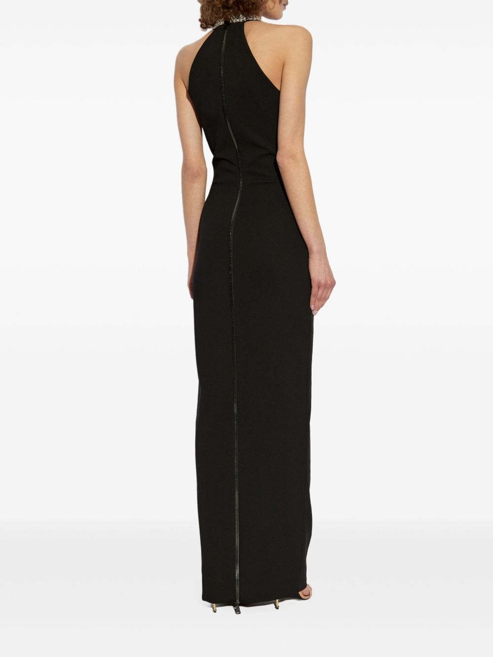 crystal-embellished maxi dress - 4